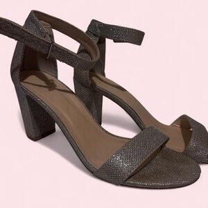 Chic Metallic Women's Block Heels